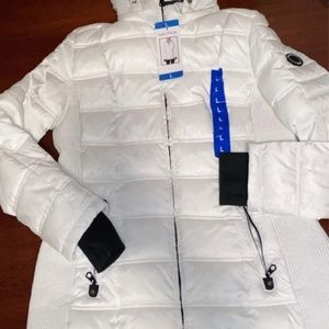NWT Nautica White Puffer Coat